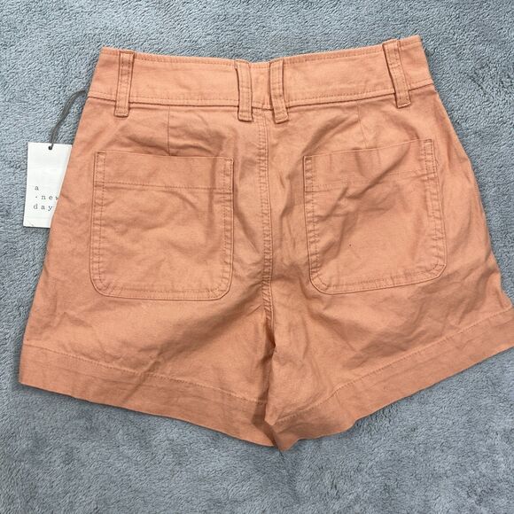 A New Day Everyday Shorts Womens 2 Multicolor Cotton Stretch High Rise Lot of 2 - Picture 2 of 16